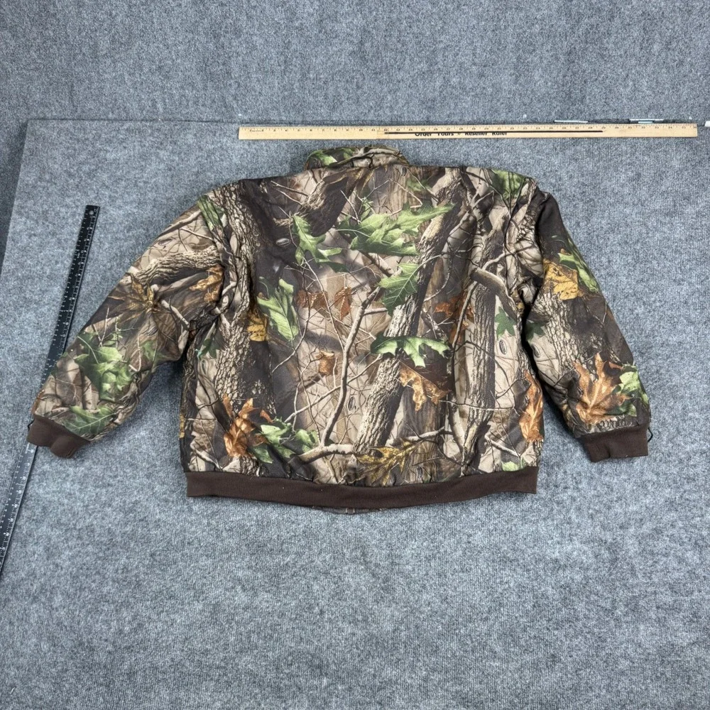 Remington Jacket Mens XL Camo Full Zip Hunting Outdoor Ribbed Hem Fair 24113